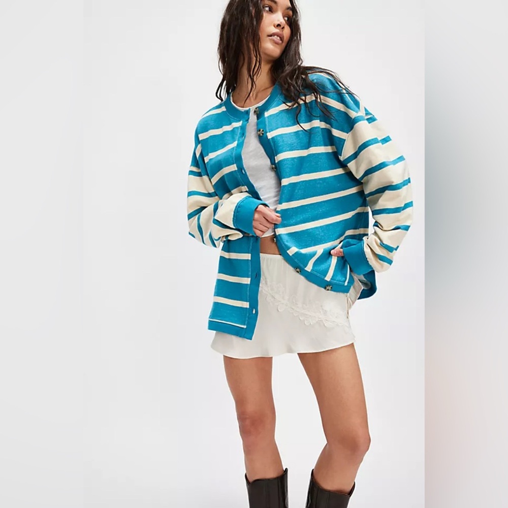 🆕 FREE PEOPLE | WE THE FREE | CLASSIC STRIPED CARDIGAN | SZ: XS
